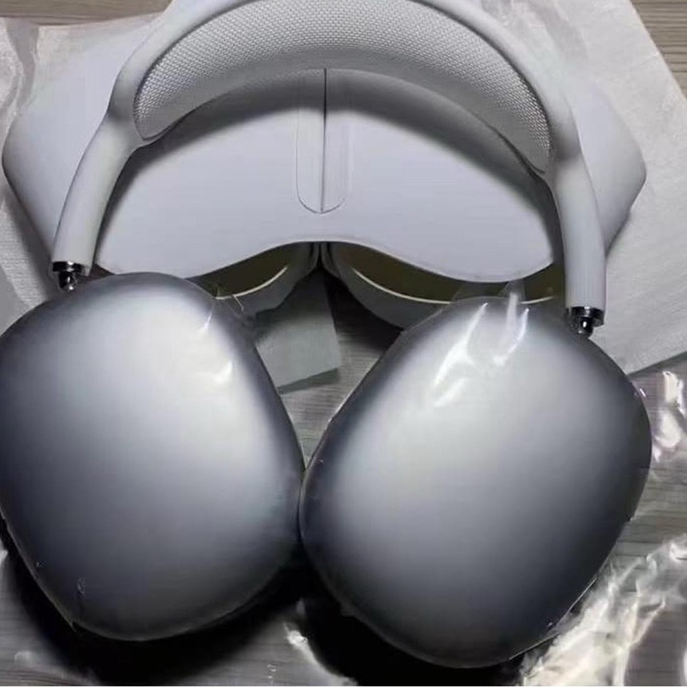 Apple White and Silver Over-Ear Headphones